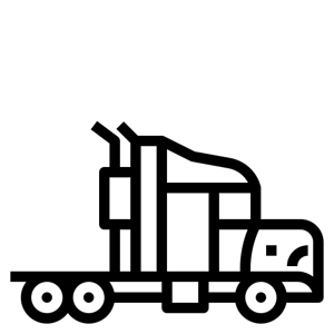 Semi Truck Side Icon