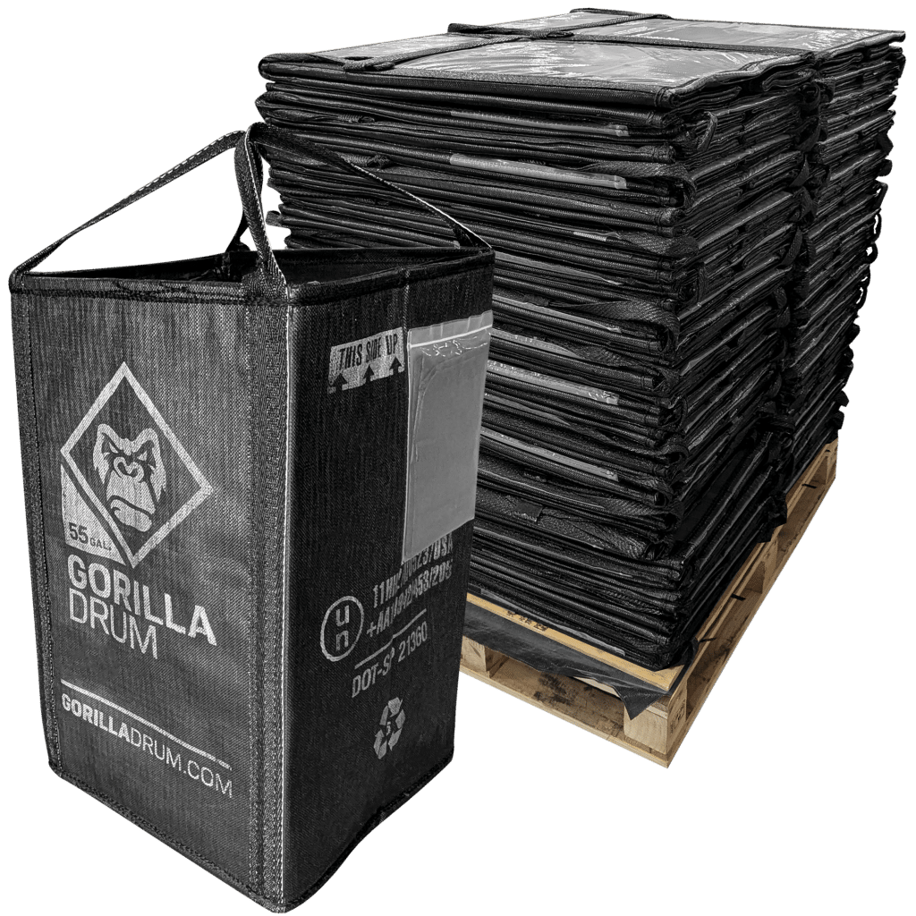 Gorilla Diaper Setup on a Green Compactor Receiver Box