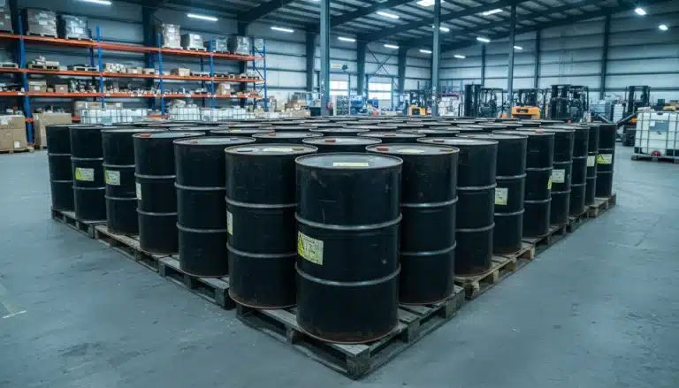 How many pounds will fit in a 55 gallon drum?